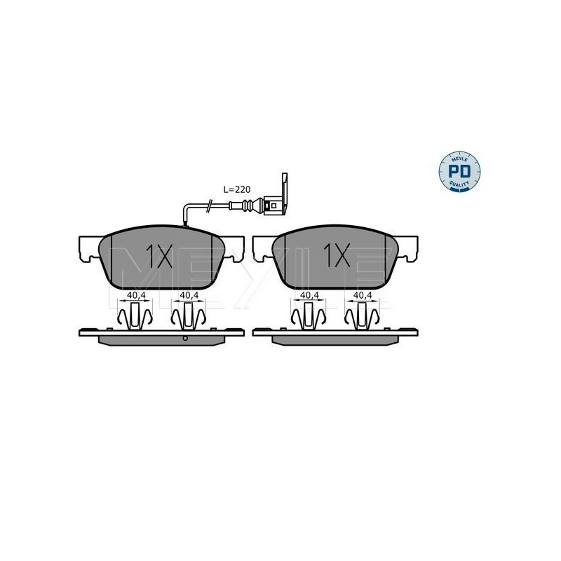 Pastiglie freno asse anteriore - MEYLE