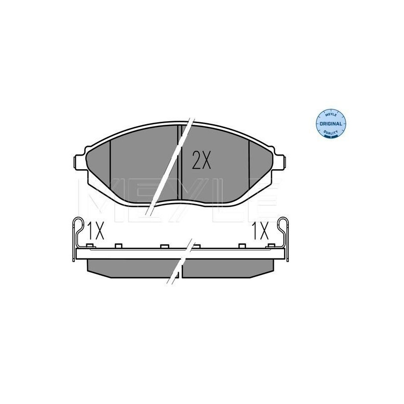Pastiglie freno asse anteriore - MEYLE