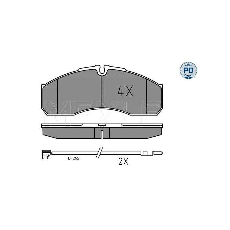 Pastiglie freno asse anteriore - MEYLE