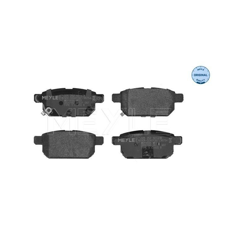 Pastiglie freno asse posteriore - MEYLE