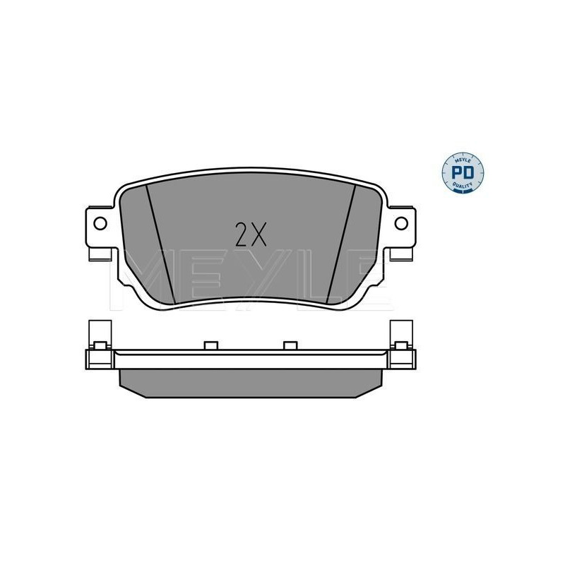 Pastiglie freno asse posteriore - MEYLE