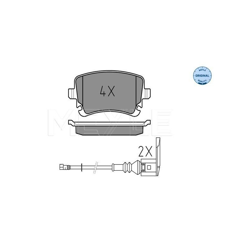 Pastiglie freno asse posteriore - MEYLE