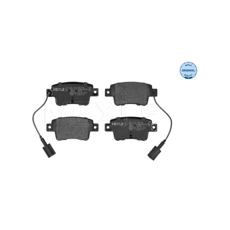 Pastiglie freno asse posteriore - MEYLE