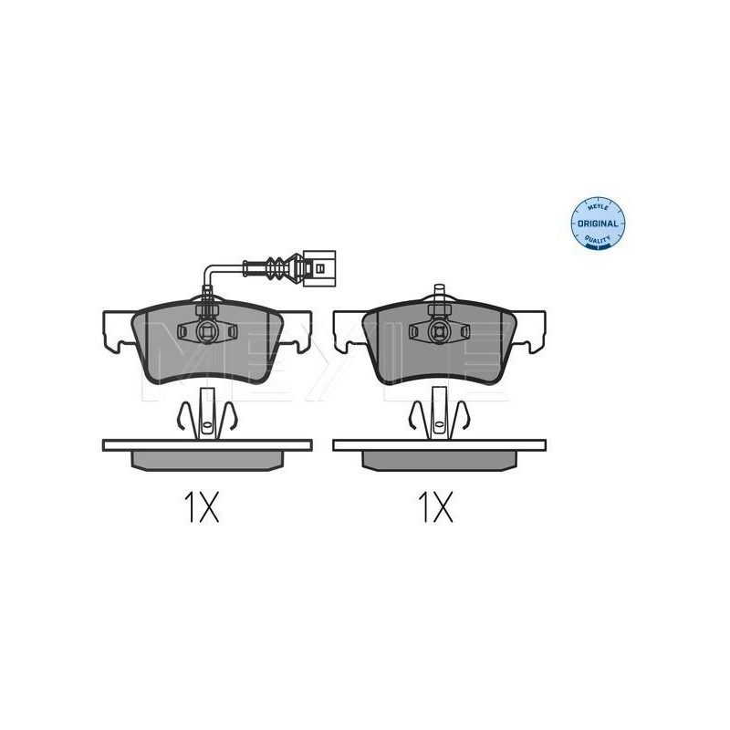 Pastiglie freno asse posteriore - MEYLE