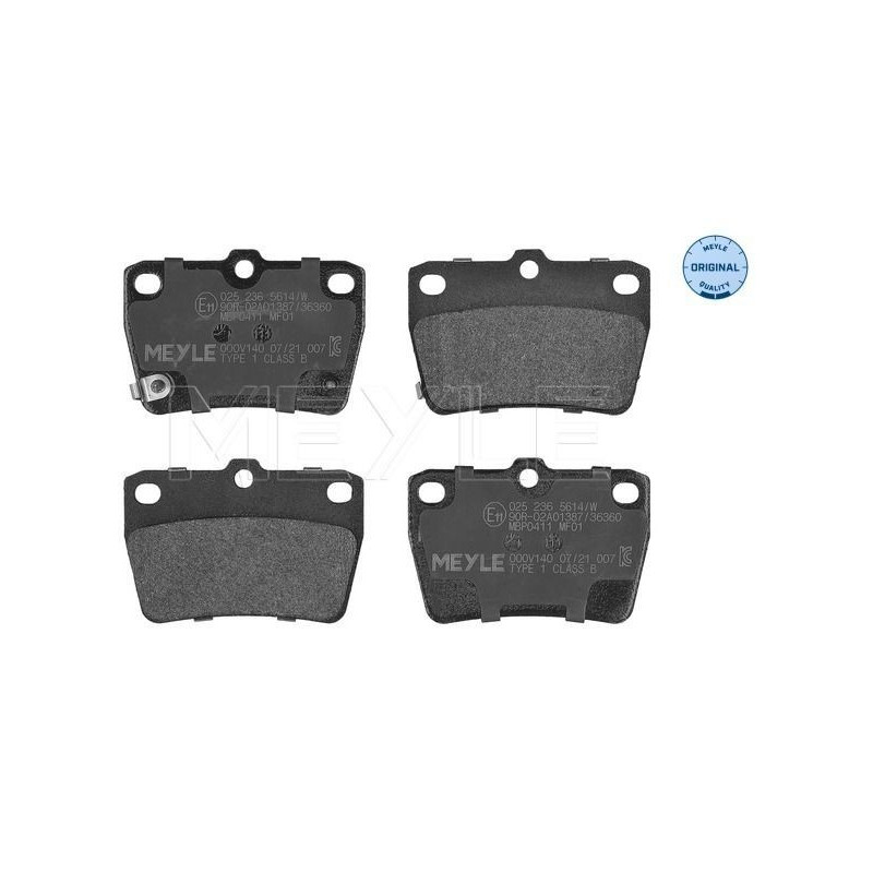 Pastiglie freno asse posteriore - MEYLE