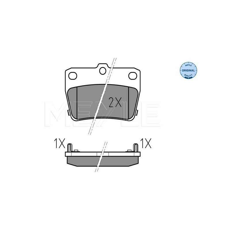 Pastiglie freno asse posteriore - MEYLE