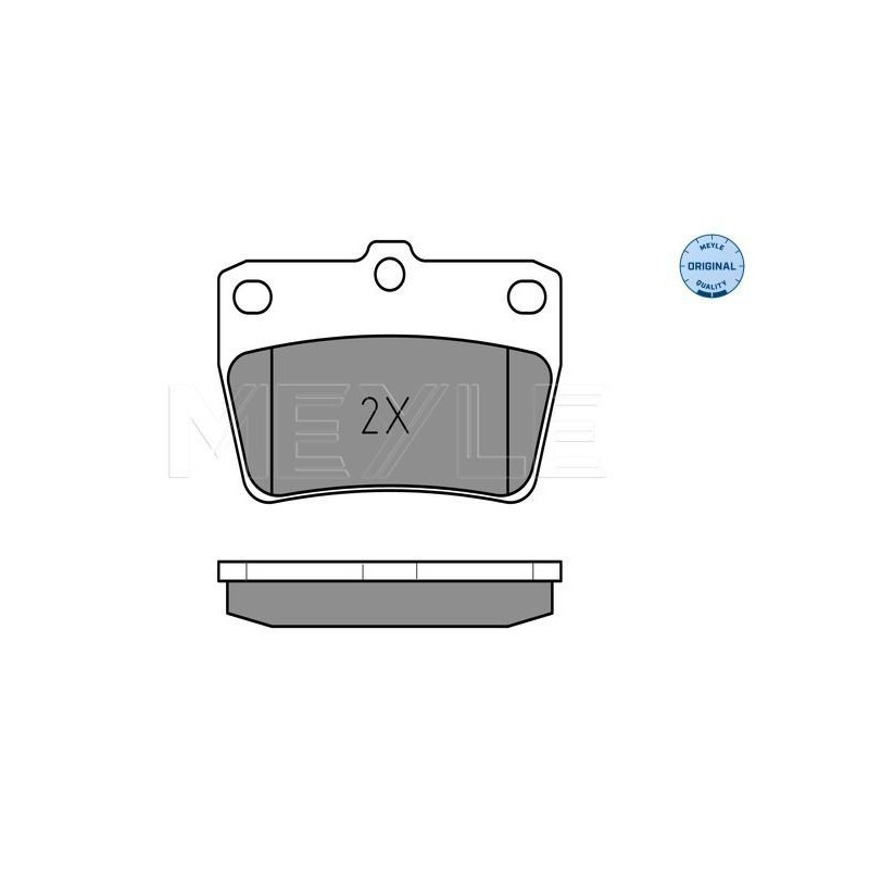 Pastiglie freno asse posteriore - MEYLE