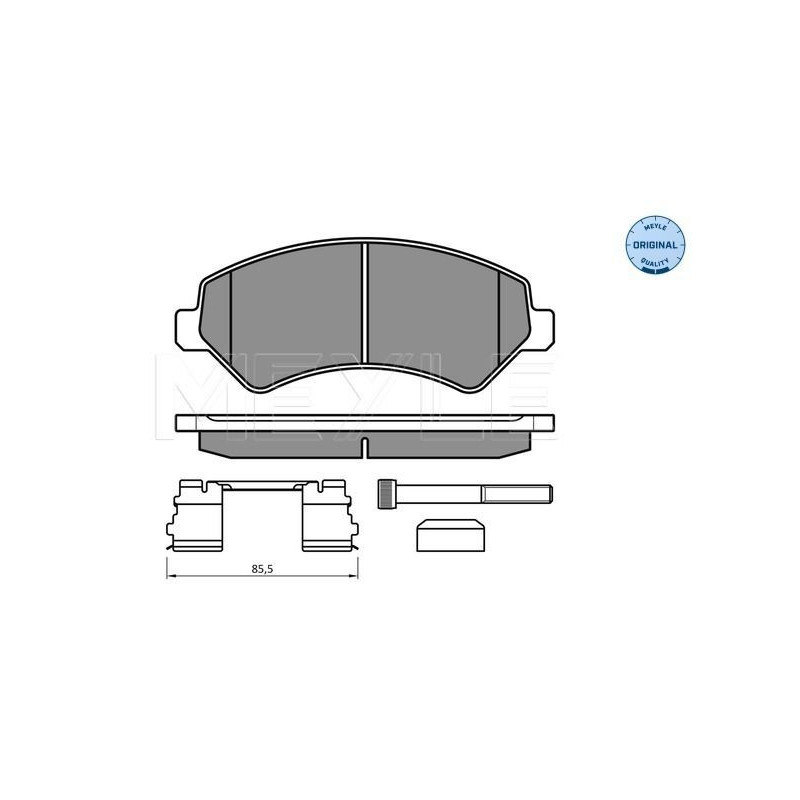 Pastiglie freno asse anteriore - MEYLE