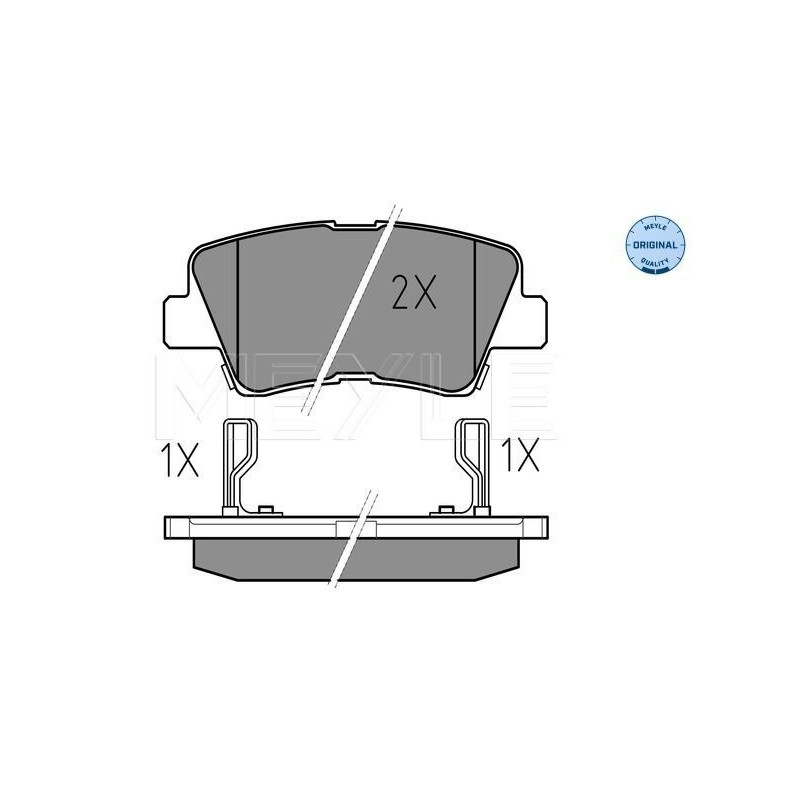 Pastiglie freno asse posteriore - MEYLE
