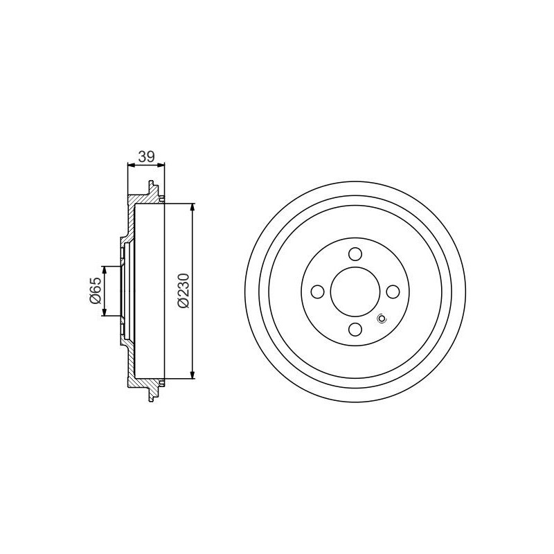 Tamburo freno - BOSCH