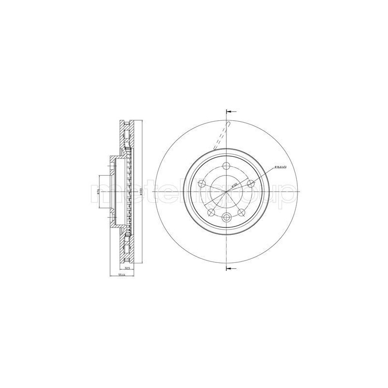 Disco freno asse anteriore - METELLI