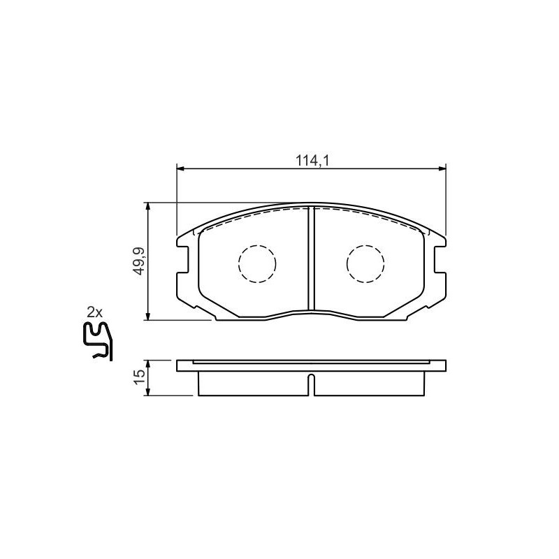 Pastiglie freno asse anteriore - BOSCH