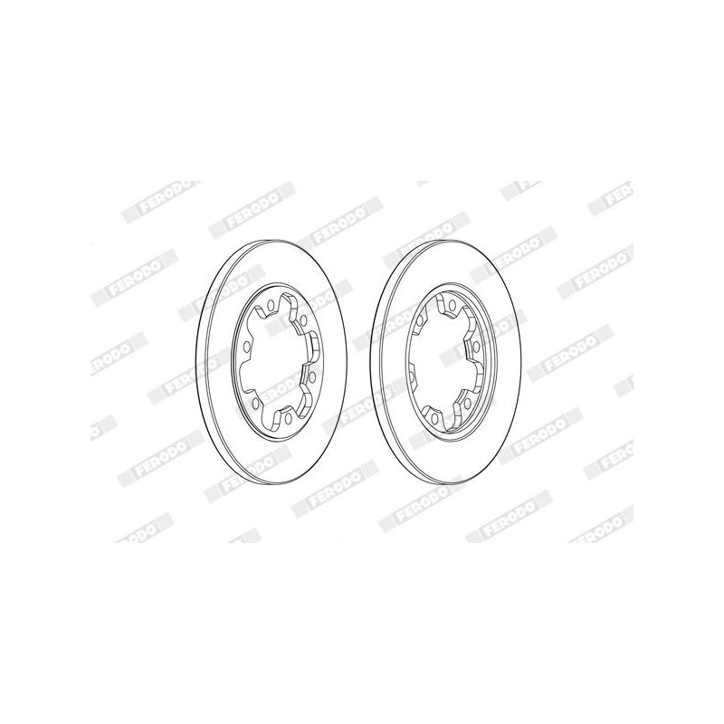 Disco freno asse posteriore - FERODO