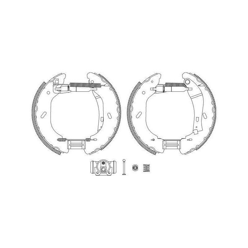 Ganasce freno - HELLA BRAKE