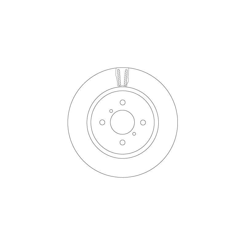 Disco freno asse anteriore - TRW