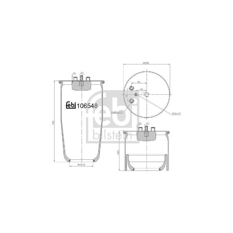 Disco freno asse anteriore - FEBI