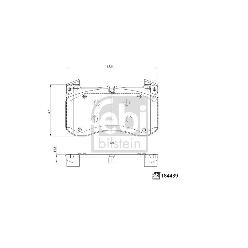 Pastiglie freno asse anteriore - FEBI