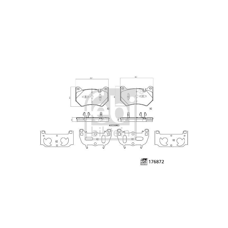 Pastiglie freno asse anteriore - FEBI