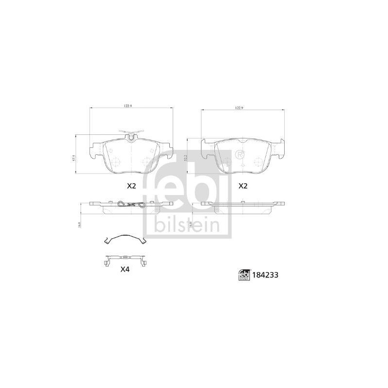 Pastiglie freno asse posteriore - FEBI
