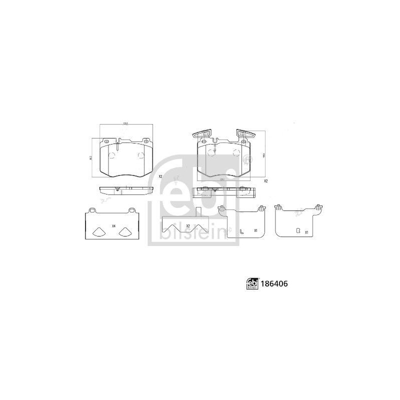 Pastiglie freno asse anteriore - FEBI