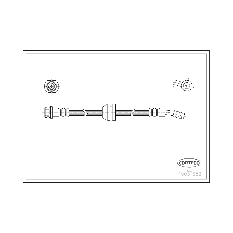 Flessibile freno asse anteriore - CORTECO