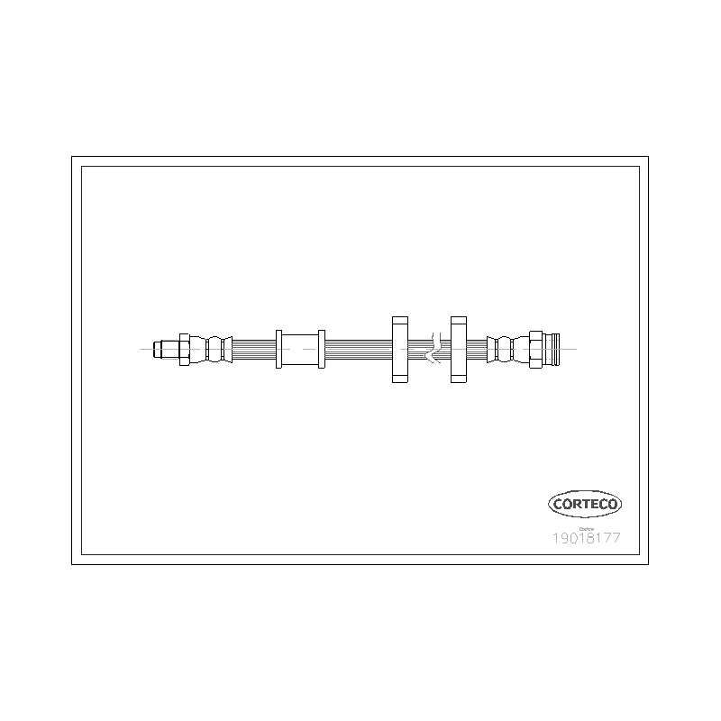 Flessibile freno asse anteriore - CORTECO