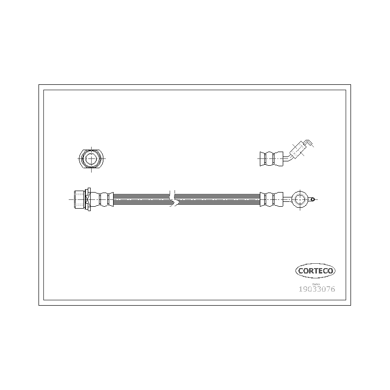 Flessibile freno asse posteriore - CORTECO
