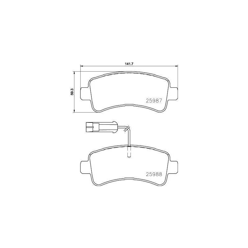 Pastiglie freno asse posteriore - HELLA BRAKE