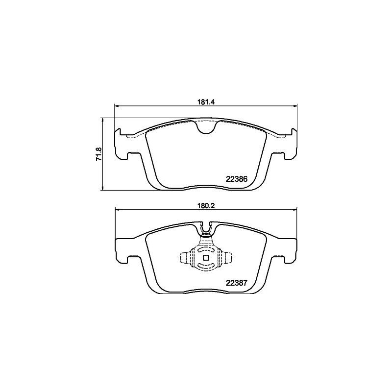 Pastiglie freno asse anteriore - HELLA BRAKE