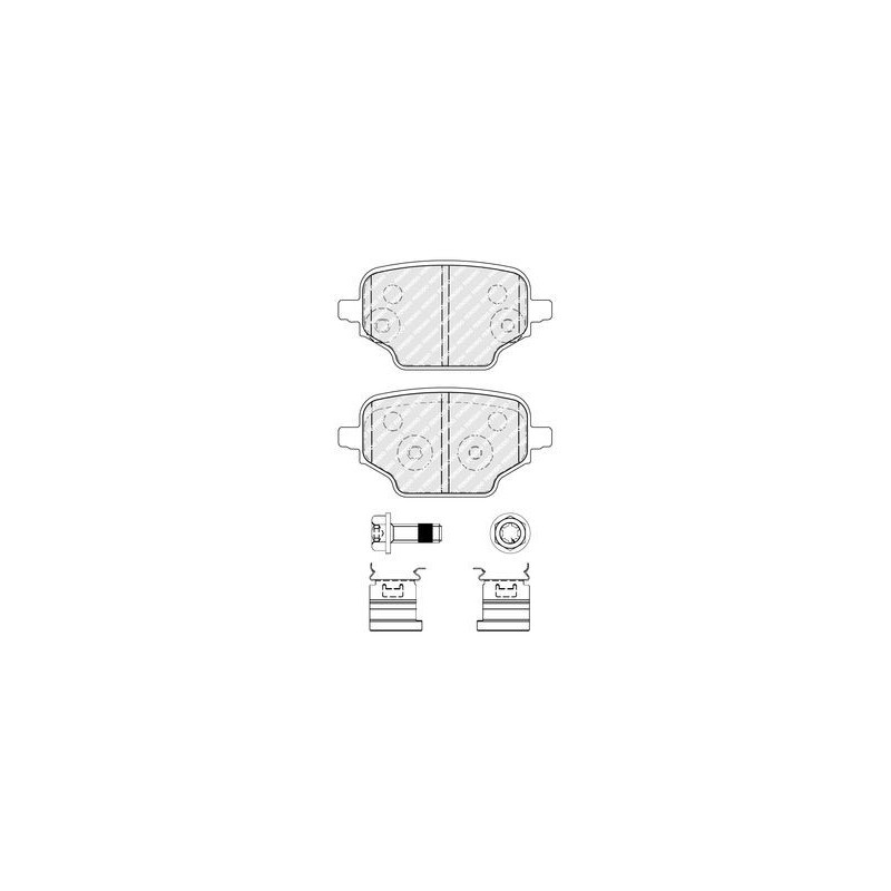 Pastiglie freno asse posteriore - FERODO