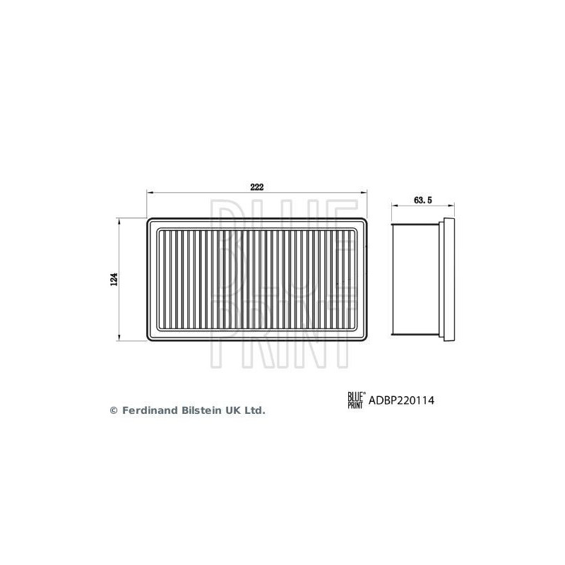 Filtro aria - BLUE PRINT