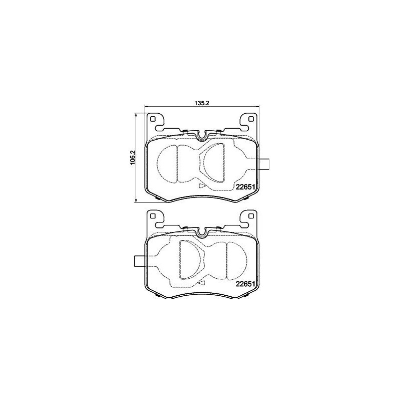 Pastiglie freno asse anteriore - HELLA BRAKE