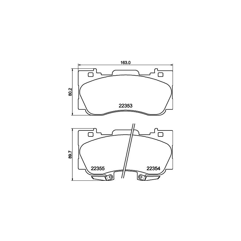 Pastiglie freno asse anteriore - HELLA BRAKE