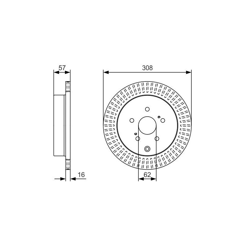 Disco freno asse posteriore - BOSCH