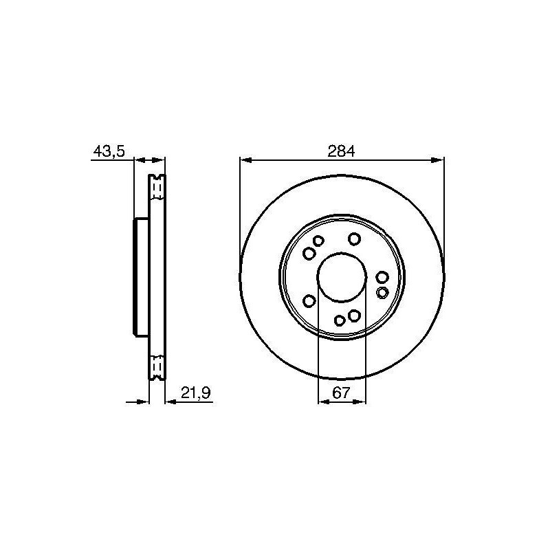 Disco freno asse anteriore - BOSCH