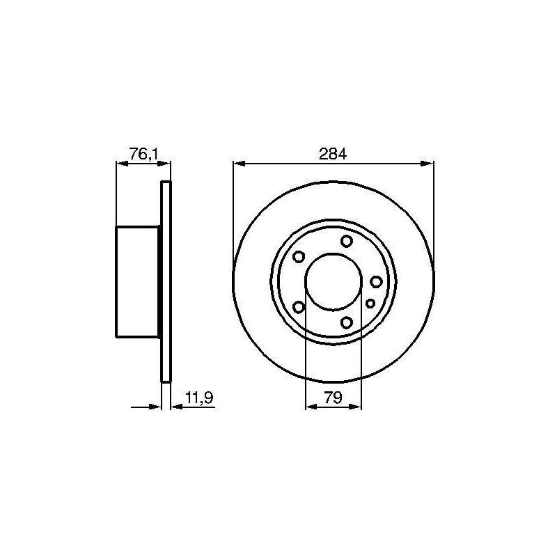 Disco freno asse posteriore - BOSCH