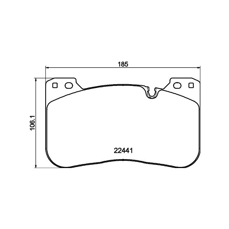 Pastiglie freno asse anteriore - HELLA BRAKE