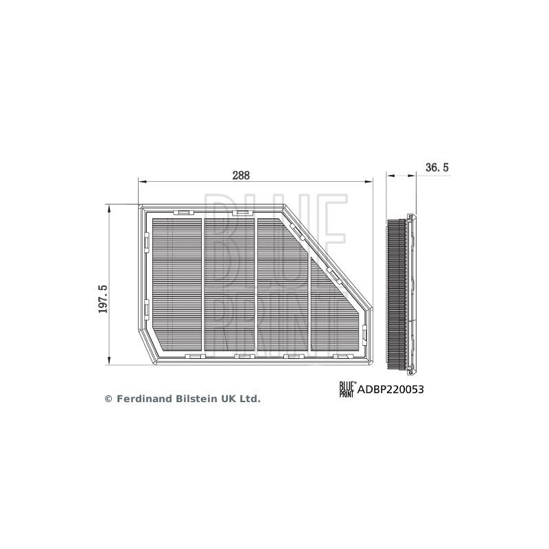Filtro aria - BLUE PRINT