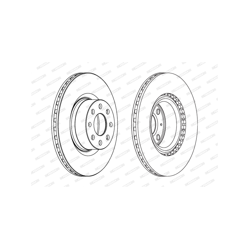 Disco freno asse anteriore - FERODO