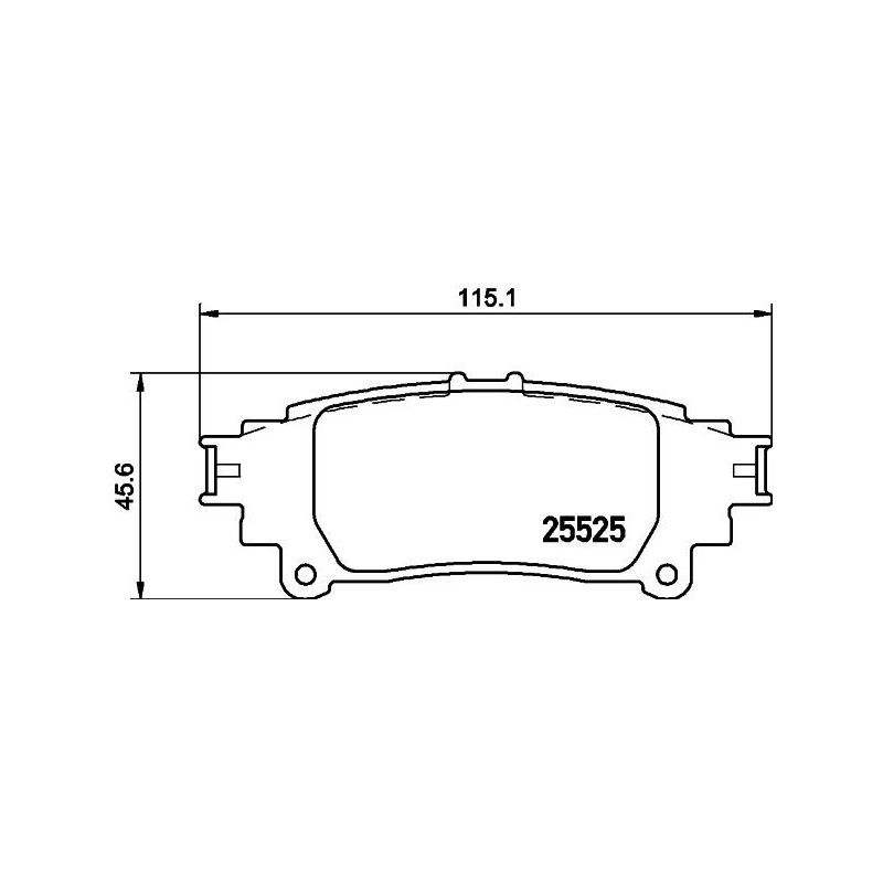 Pastiglie freno asse posteriore - HELLA BRAKE
