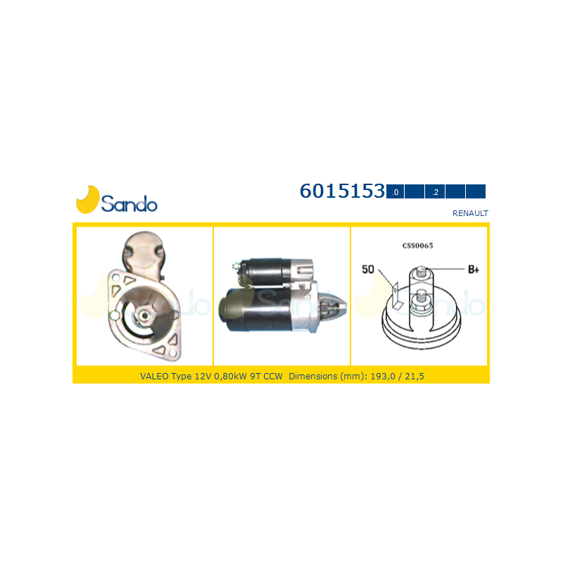 Motorino avviamento - SANDO