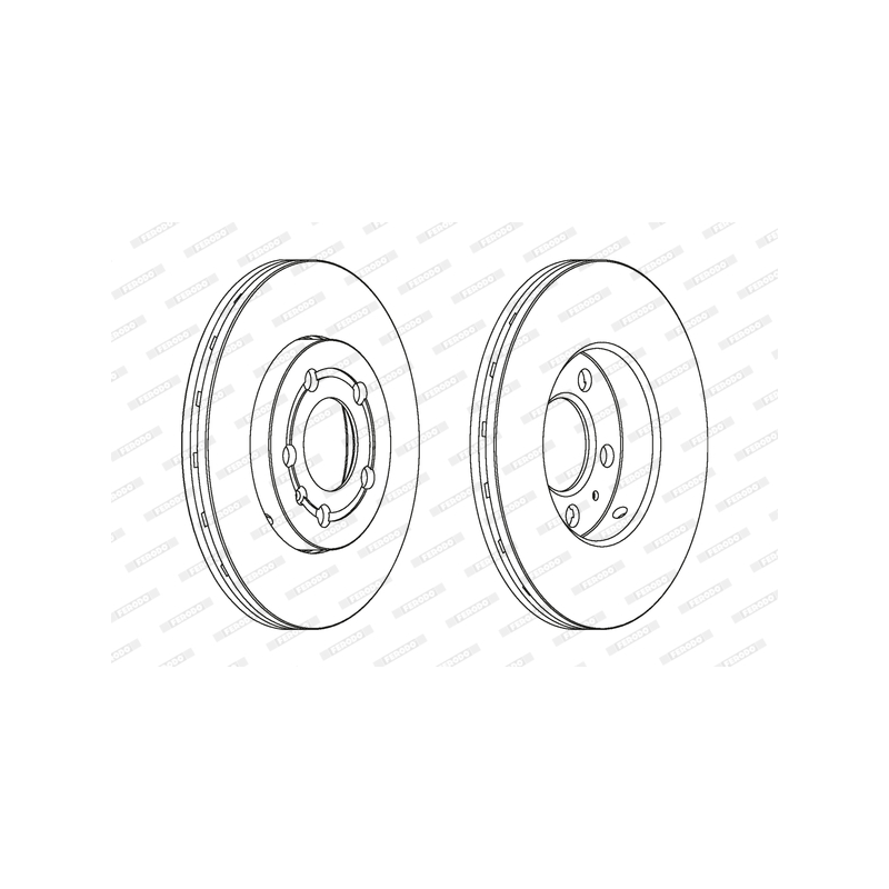 Disco freno asse anteriore - FERODO