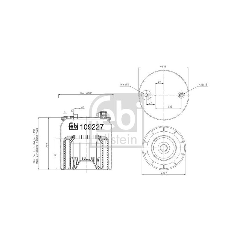 Disco freno asse anteriore - FEBI