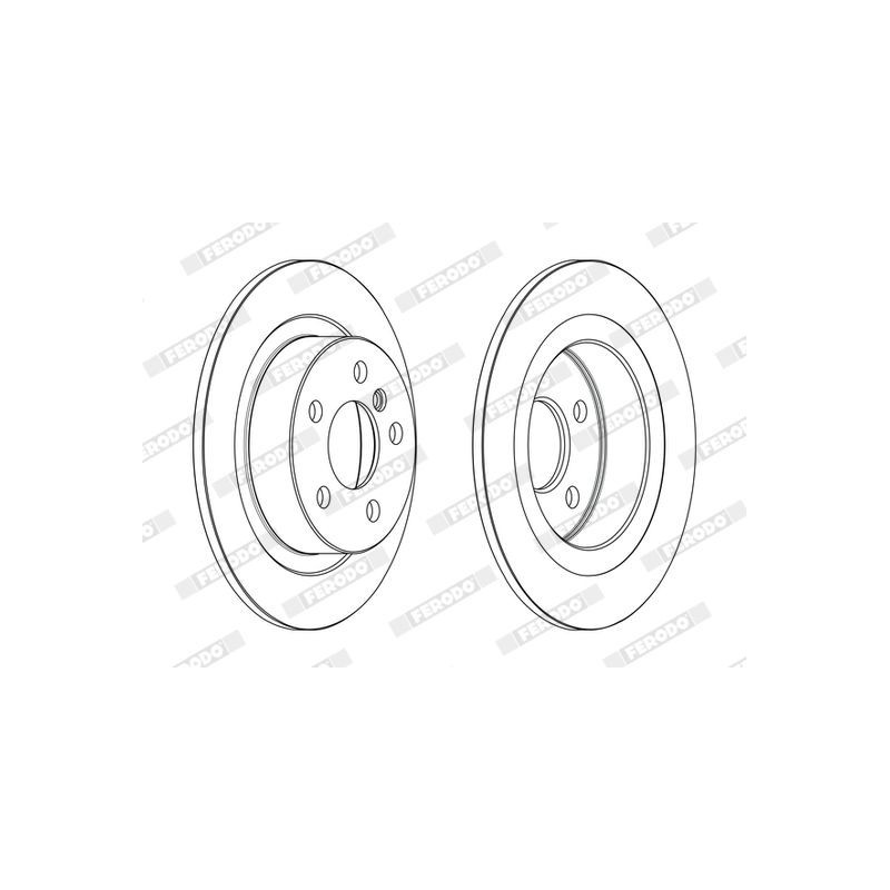 Disco freno asse posteriore - FERODO