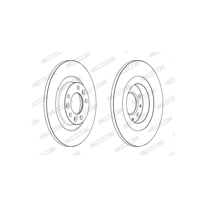 Disco freno asse posteriore - FERODO