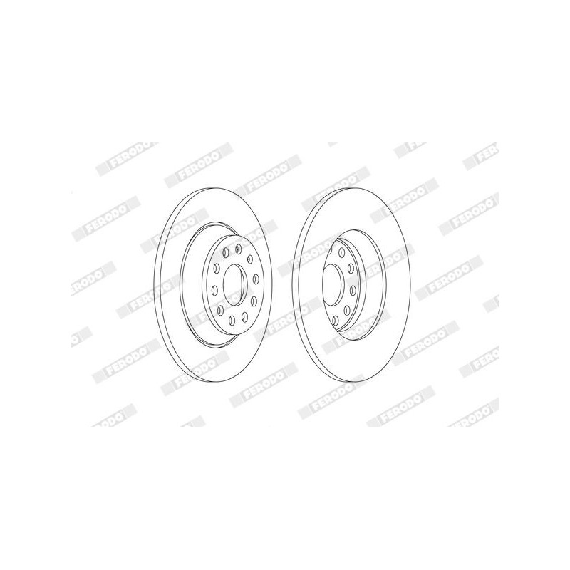 Disco freno asse posteriore - FERODO
