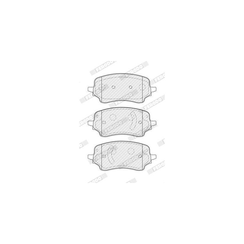 Pastiglie freno asse anteriore - FERODO