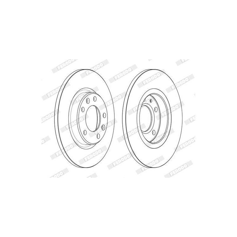 Disco freno asse posteriore - FERODO