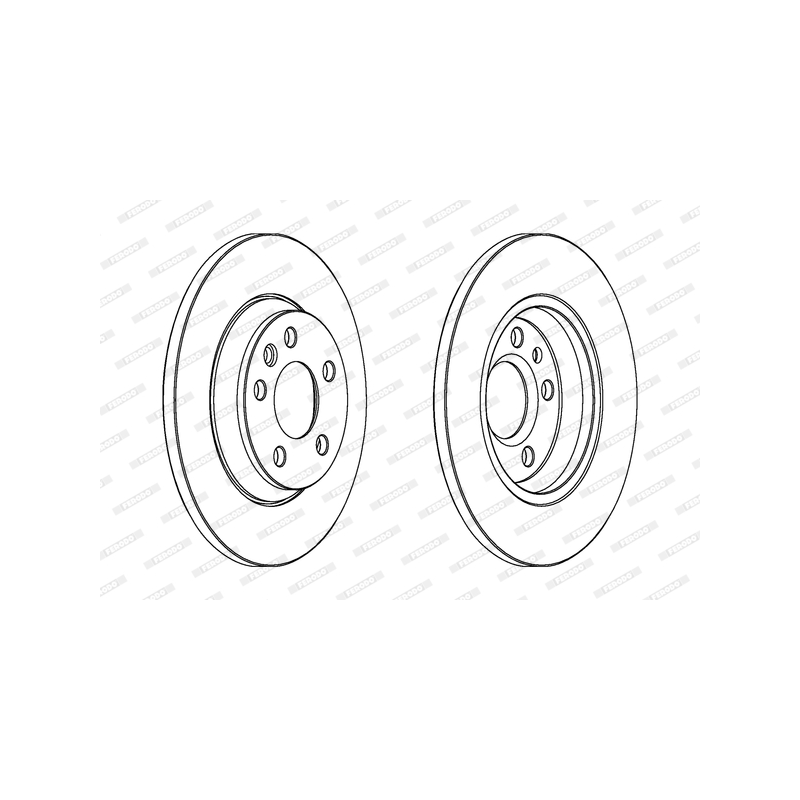 Disco freno asse posteriore - FERODO