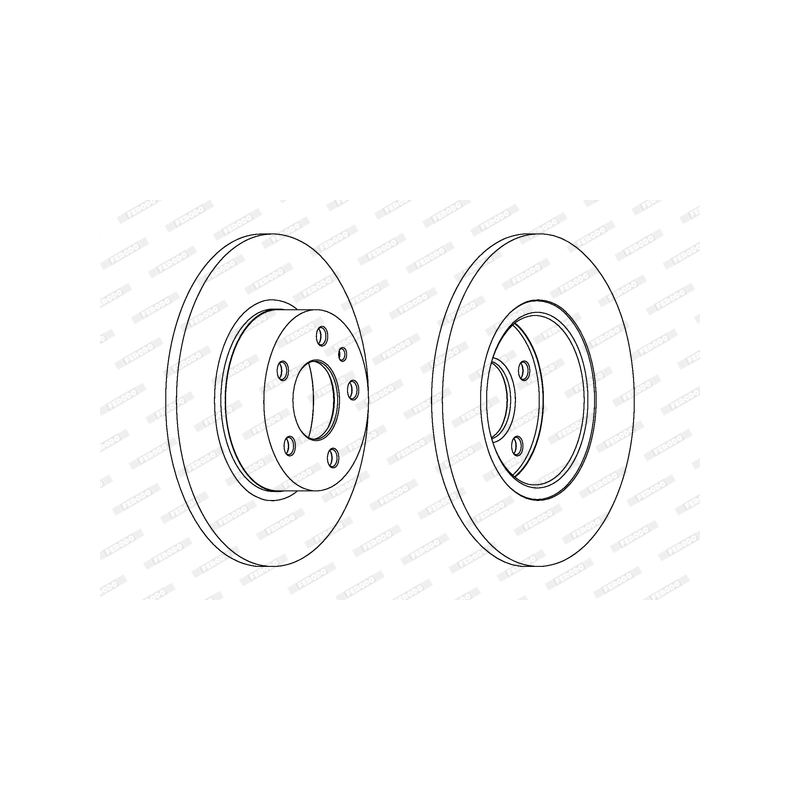 Disco freno asse posteriore - FERODO